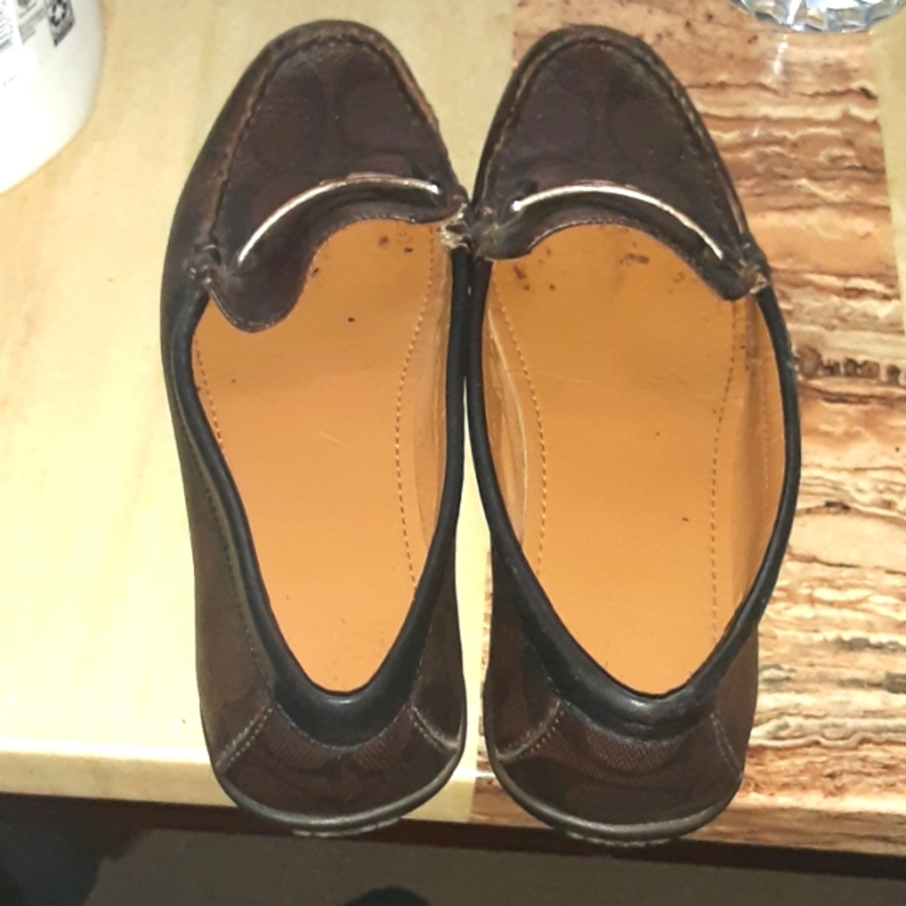 COACH SLIP-ON FLAT LOAFERS MINT CONDITION